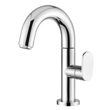 Load image into Gallery viewer, Leo Single Lever Basin Mixer Medium Size Brushed Nickel
