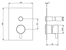 Load image into Gallery viewer, TREDEX LIA Single Lever Bath Mixer with Diverter Chrome
