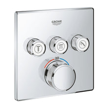 Load image into Gallery viewer, GROHTHERM SMARTCONTROL THERMOSTAT FOR CONCEALED INSTALLATION WITH 3 VALVES
