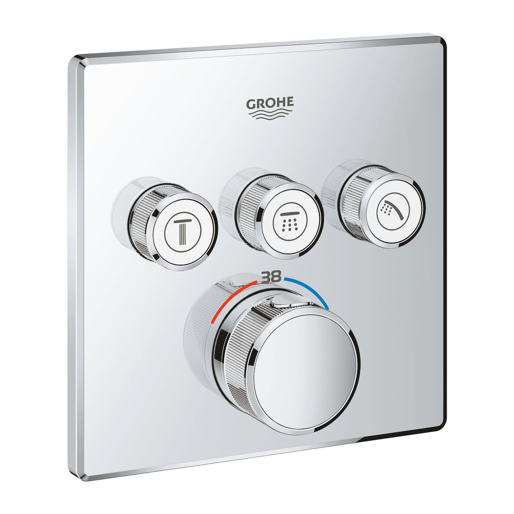 GROHTHERM SMARTCONTROL THERMOSTAT FOR CONCEALED INSTALLATION WITH 3 VALVES
