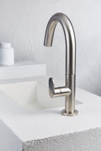 Load image into Gallery viewer, Leo Single Lever Basin Mixer Large Size Brushed Nickel
