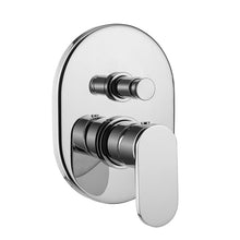 Load image into Gallery viewer, Leo Concealed Single Lever Bath &amp; Shower Mixer With Diverter Chrome
