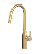Load image into Gallery viewer, TREDEX Power Single Lever High-spout Kitchen Sink Mixer Brushed Gold
