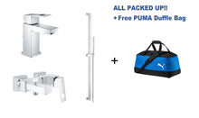 Load image into Gallery viewer, Eurocube Bundle Offer, Complete Bathroom Mixers Set + Free PUMA Duffle Bag
