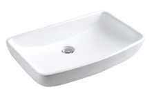 Load image into Gallery viewer, Surface-mounted Rectangle Washbasin 600x380x130 White Alpin
