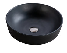 Load image into Gallery viewer, Vision Round Overcounter Washbasin 420x420x130mm Black
