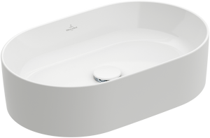 Collaro Surface-mounted Washbasin 560x360 mm Oval StoneWhite