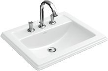 Load image into Gallery viewer, Hommage Built-in Washbasin 630 X 525 mm Star White
